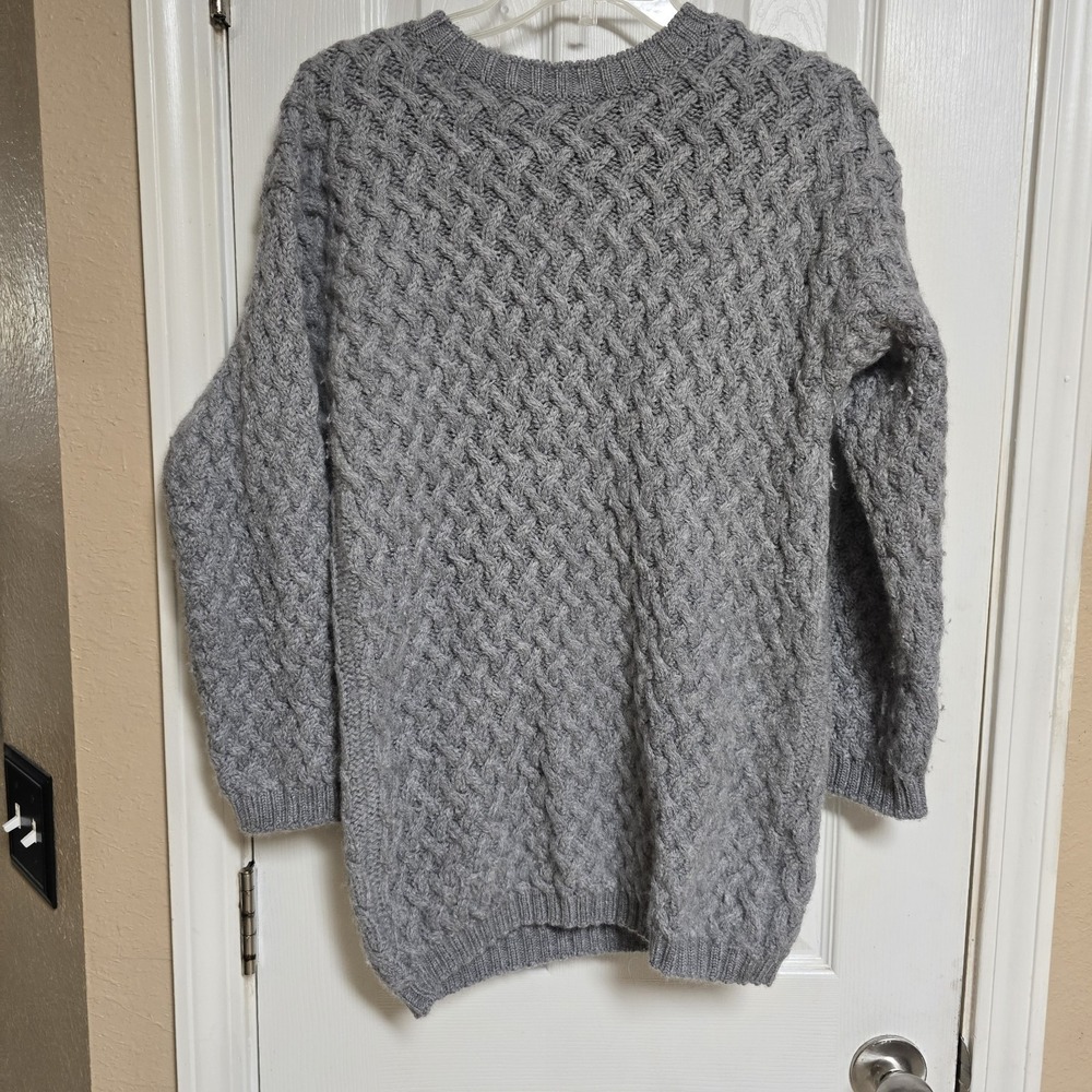 Blarney Woolen Mills Sweater Womens Small Vintage‎ Wool Cable Knit Sweatshirt